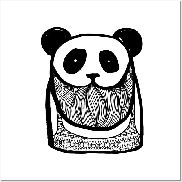 Bearded Panda Wall Art by BahKadisch